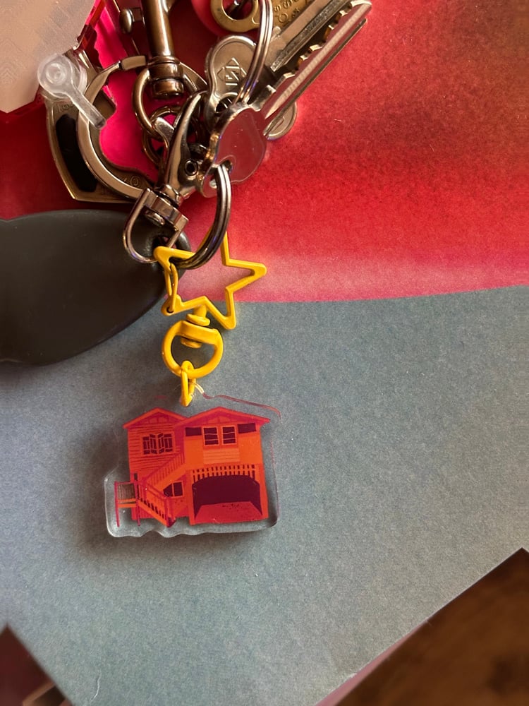 Image of *Newly Upgraded* Queenslander Acrylic Key Charm