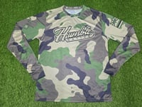 Image 1 of Khaki Camo longsleeve dri fit shirt