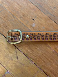 Image 1 of Brown Dancing Snoopy Belt (Minor Imperfections)