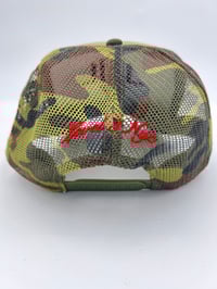 Image 3 of LVL3 NYC DARK CAMO TRUCKER HAT 