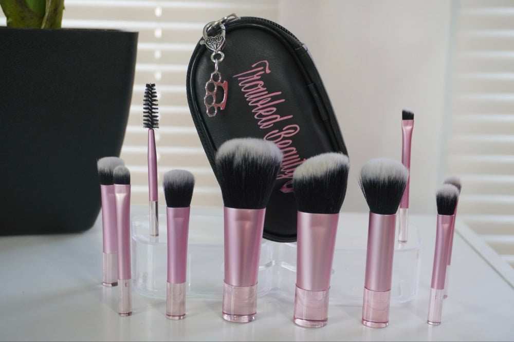 Image of Troubled Mini Travel Makeup Brush Kit