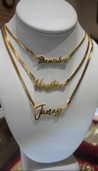 Image 2 of Custom Snake Chain Necklace