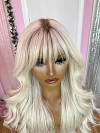 Image 2 of Icy blonde bangs luxury (ready to ship)