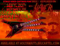 stage played guitars for the Hershey PA Slayer show 2025!