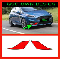 X2 Mk8 Ford Fiesta St/Stline Front Bumper Vent Trim Sticker Overlays 