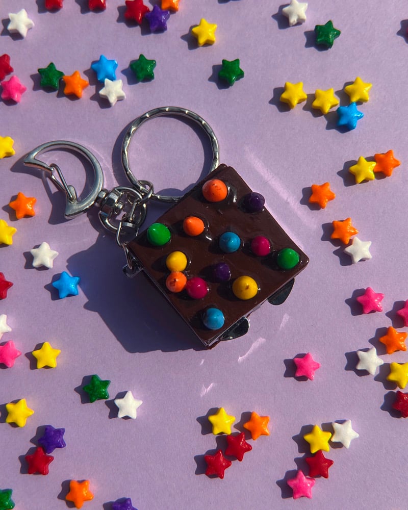Image of Cosmic Brownie Keychain Mirror