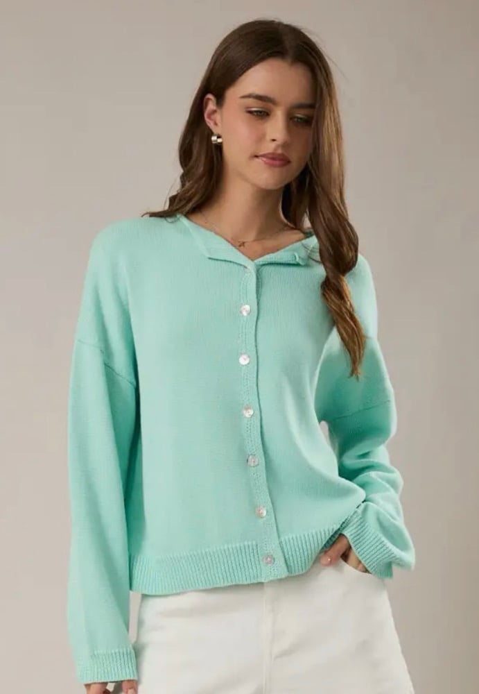 Image of Worth the trip  Button Sweater 