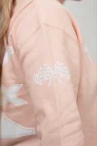 Image 3 of Cropped Hoodie- Light Pink