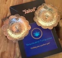 Image 3 of Sterling concho post earrings 