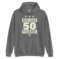 LOVE DC GOGO "GO-50 THREE-STAR" Anniversary Seal Gray Unisex Hoodie
