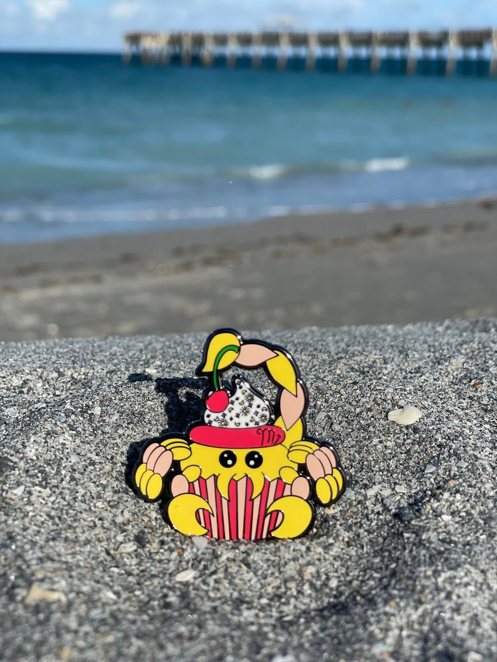 Image of Scorpio Cupcake Pin