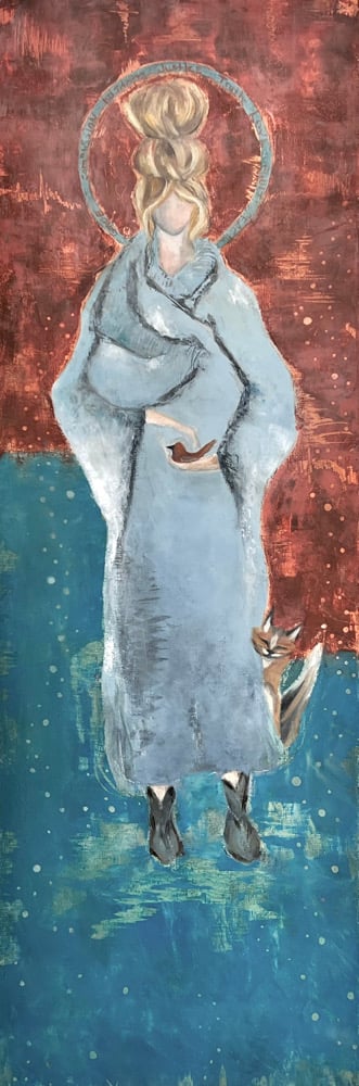 Image of Little Saint Francesca with Fox & Red Bird- Shanny Brooke