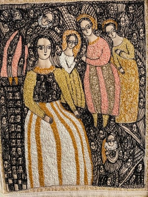 Image of our everlasting dreams - embroidery artwork 
