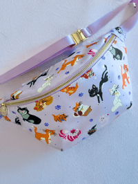 Image 1 of Fancy Felines XL Belt Bag | Matching Accessories Available | SMC Exclusive