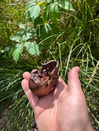 Image 5 of large Lignum Vitae Skull
