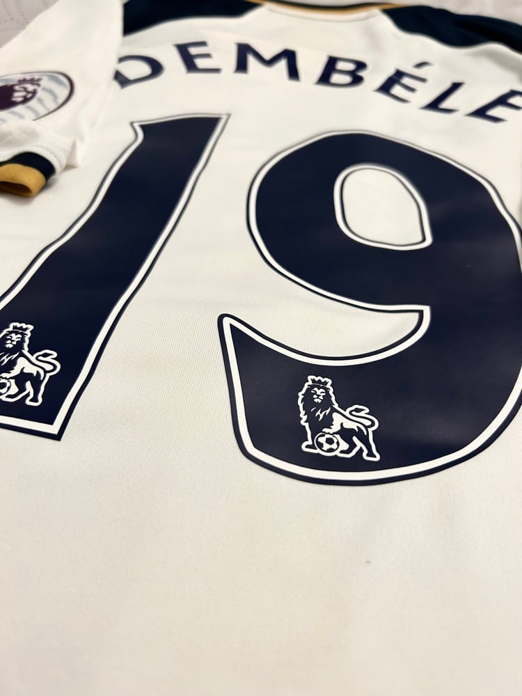 Image of Tottenham Hotspur “DEMBÉLÉ 19” 2016/17 Home Shirt + PL patches, XL