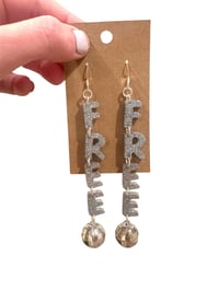 FREE Silver Disco Dangles