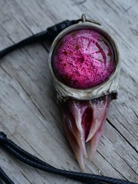 Image 24 of Magenta Bloom Snaggletooth Pendant OOAK
