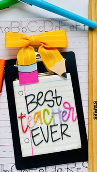 School Clipboard Cookie