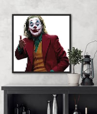Image 1 of fractured Joker Hand  Embelished print 
