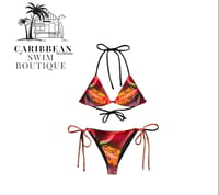 Vibrant Hibiscus Bloom Bikini  Set