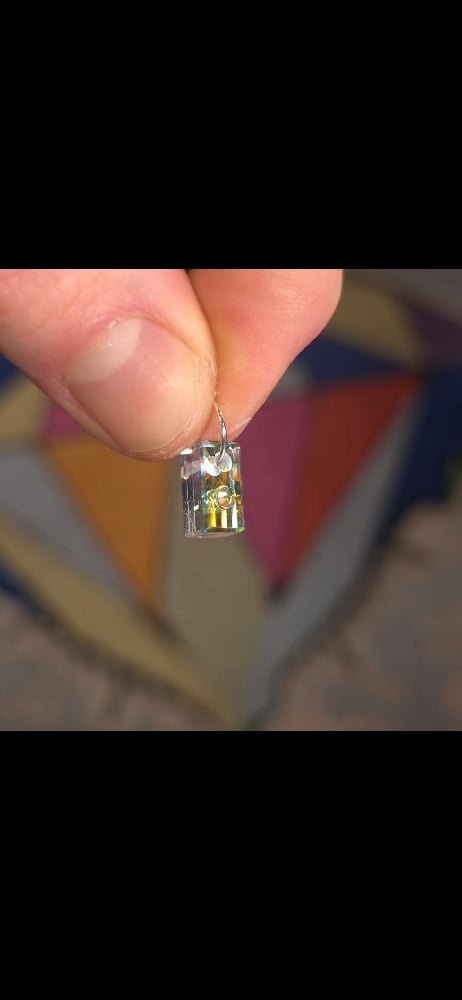 Image of Mini peridot charm 