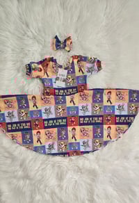 Image 1 of Paw Patrol dress and bow 