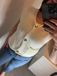 Image 2 of Knitted button vest 