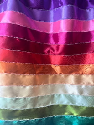 Image of Soft blue ribbon skirt 