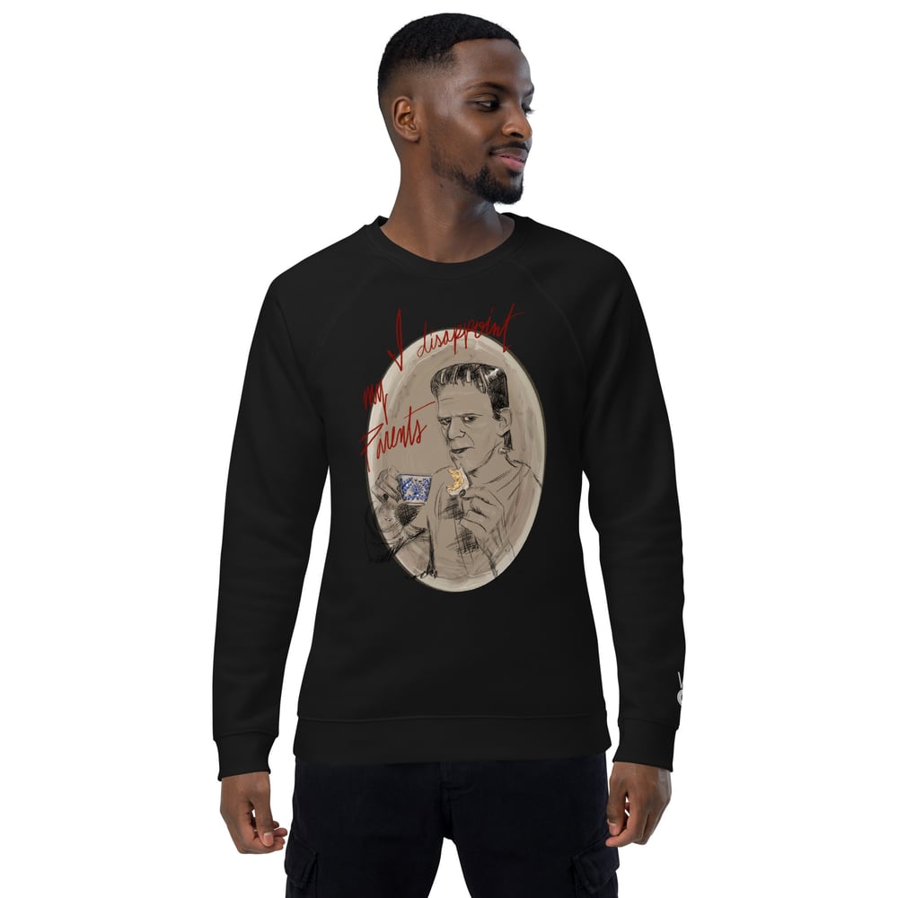 I Disappoint My Parents Unisex organic raglan sweatshirt