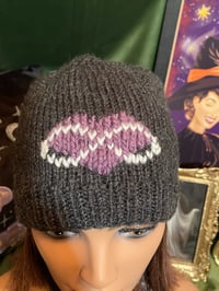 Image 1 of "Infinite Love" Charcoal Beanie – Love in Every Layer