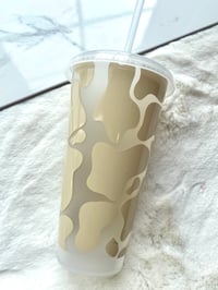 Image 3 of Cow Print Cold Cup