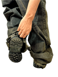 Image 5 of Balenciaga Mud-wash Baggy Denim