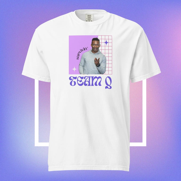 Team Q Retro Comfort Colors T-Shirt Image 2