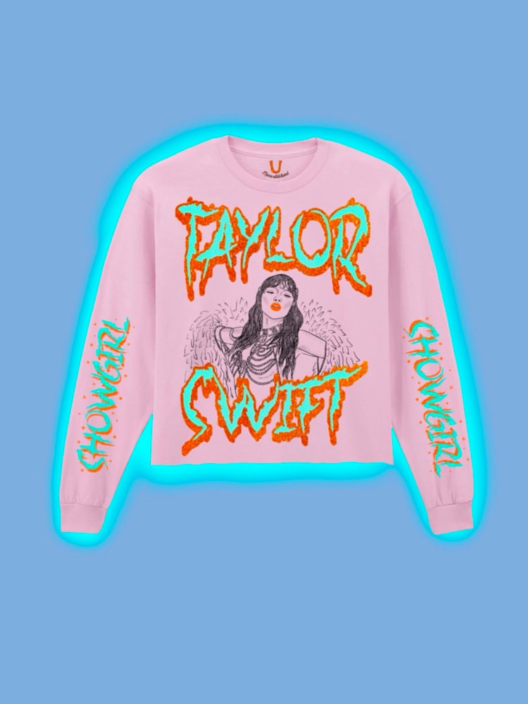 Image of Taylor Swift showgirl graphic long sleeve tee