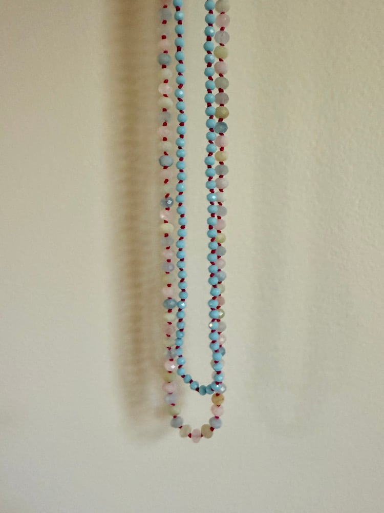 Image of Mini Crystal knotted necklace 