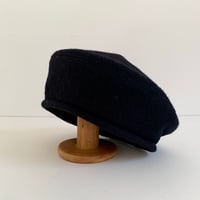 Image 3 of Edie wool beret black