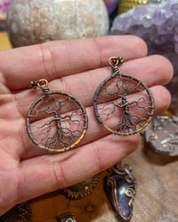 Image 2 of Tree Of Life - Copper Earrings