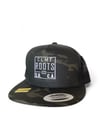 Black camo mesh square logo back SnapBack 