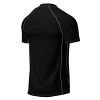 Image 2 of men’s X black rash guard
