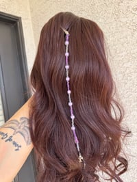 Image 1 of Aurora Glow Beaded Hair Clip