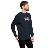 Image 3 of Large Embroidery Navy Sweatshirt