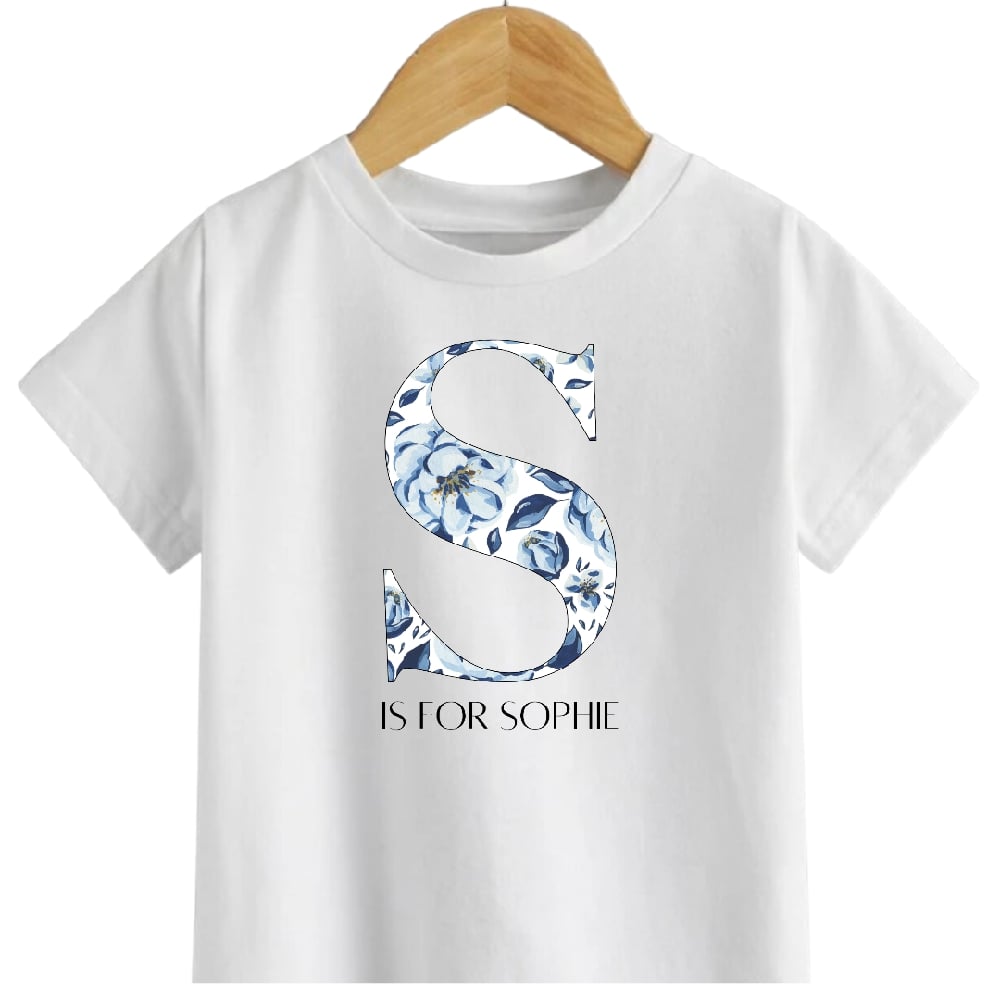 T-SHIRT: Flower Letter