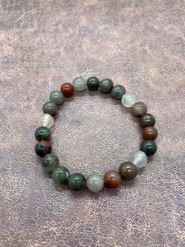 Image of 8mm BloodStone Bracelet 