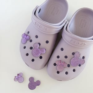 Image of Sparkle Mouse Croc Charms (Set of 2)