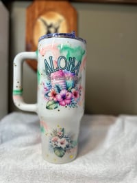 Image 1 of #28 40oz Aloha Holographic Big Sip