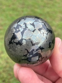 Image 1 of Pyrite In Magnetite Sphere #1107