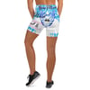 BOSSFITTED Baby Blue and White Born Pressure Yoga Shorts