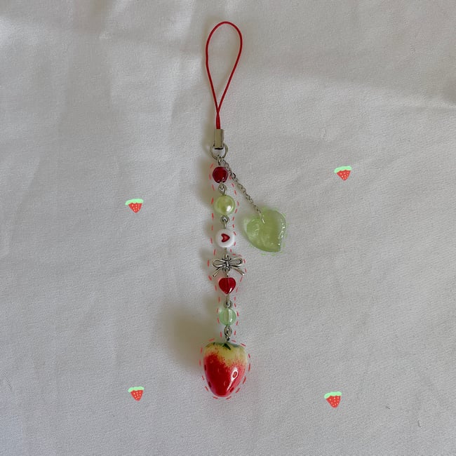 Strawberry Phonecharm