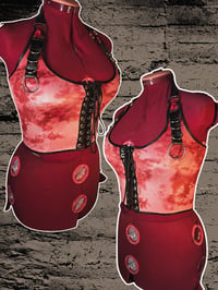 Image 1 of Velvet tie dye top S/M